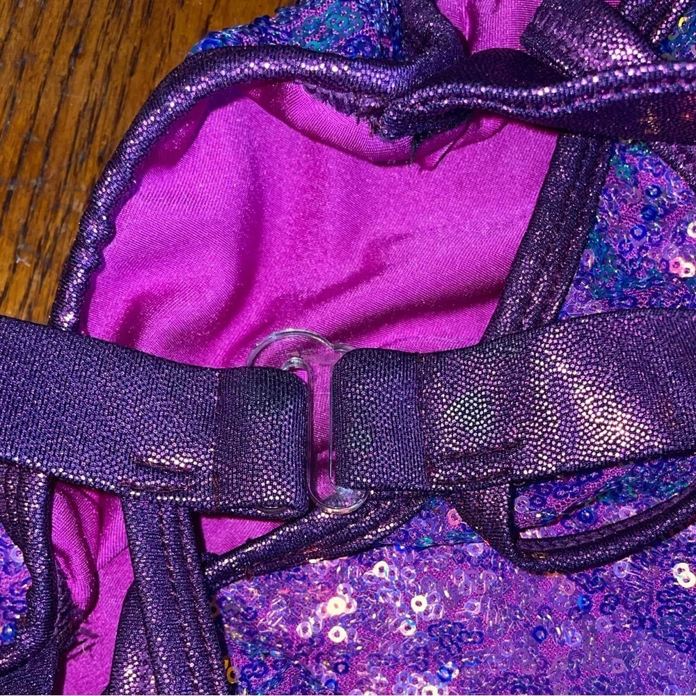 Revolution Dance Purple Metallic Girls Dance Uniform *make offers*